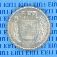 CHF___5.00 1940 -unz 5 Franken