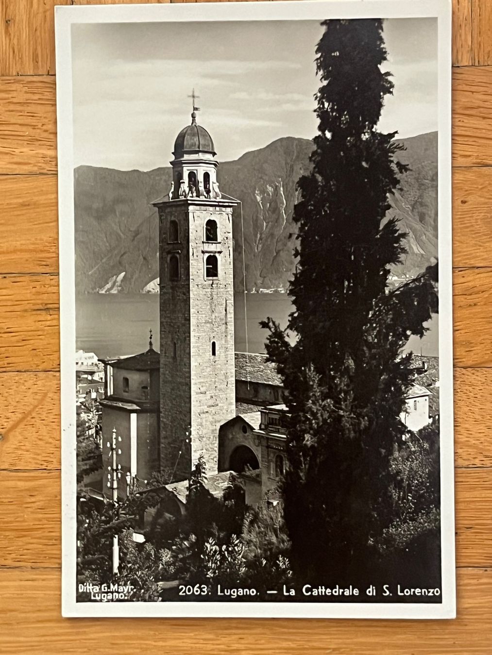 Cartoline postali: Lugano, La cattedrale di S. Lorenzo – Usato da Romanshorn venduto da luxcollect