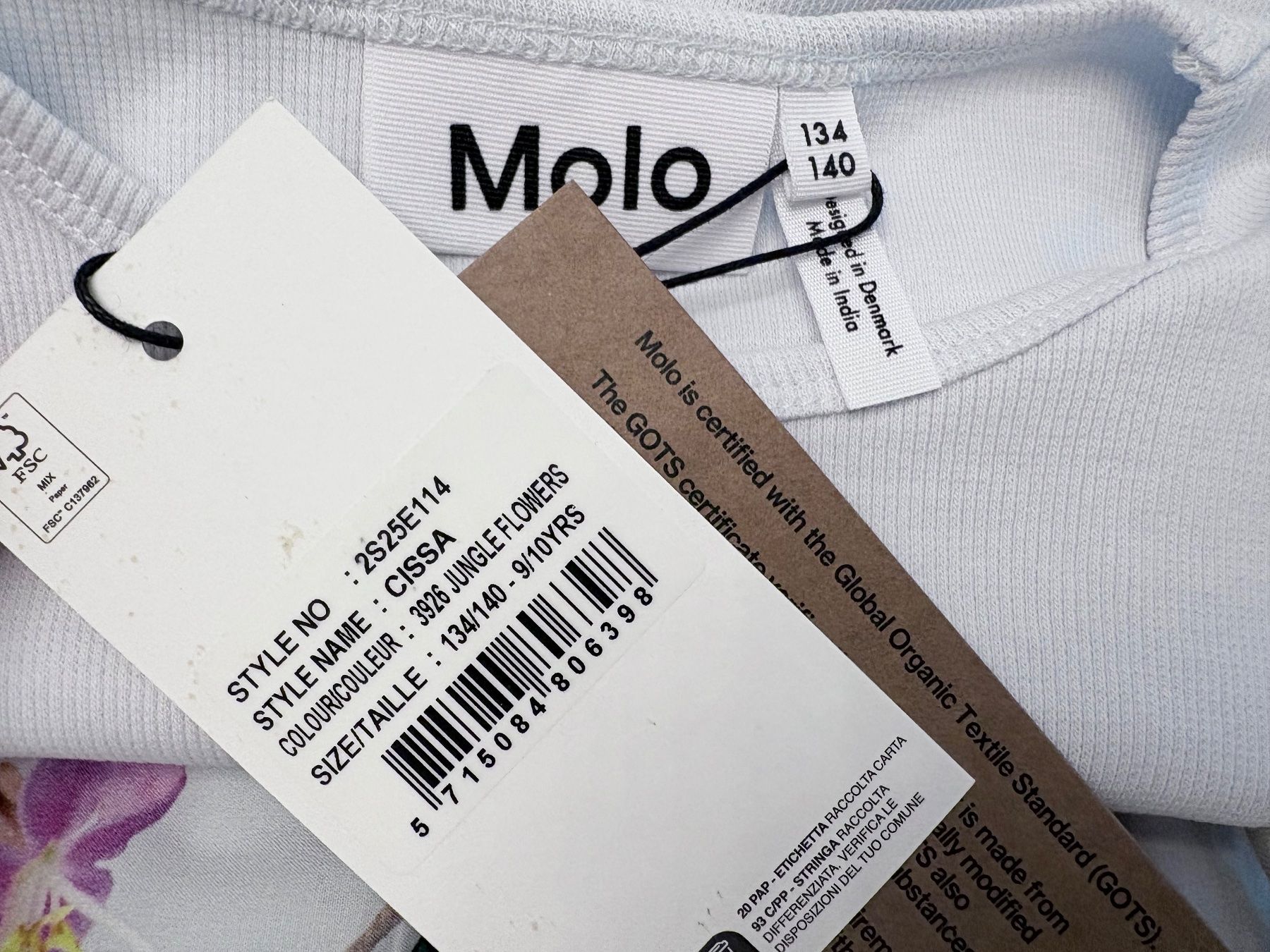 Molo Vestiti & Gonne: Molo, Kleid, 134/140, Neu, Cotton – Nuovo e nell'imballaggio originale da Zürich venduto da Pokimoki_1 1