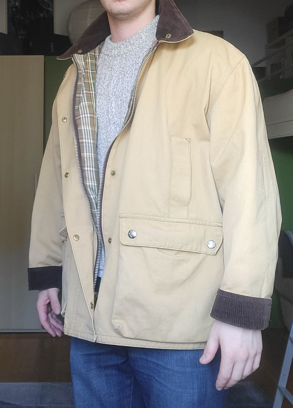 Giacche: Barbourstyle-Jacke, Marke Sutherland, Größe M – Usato da Fribourg venduto da lui_6l5f 4