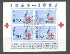 Rotkreuzblock 1963 mit ET-Stempel