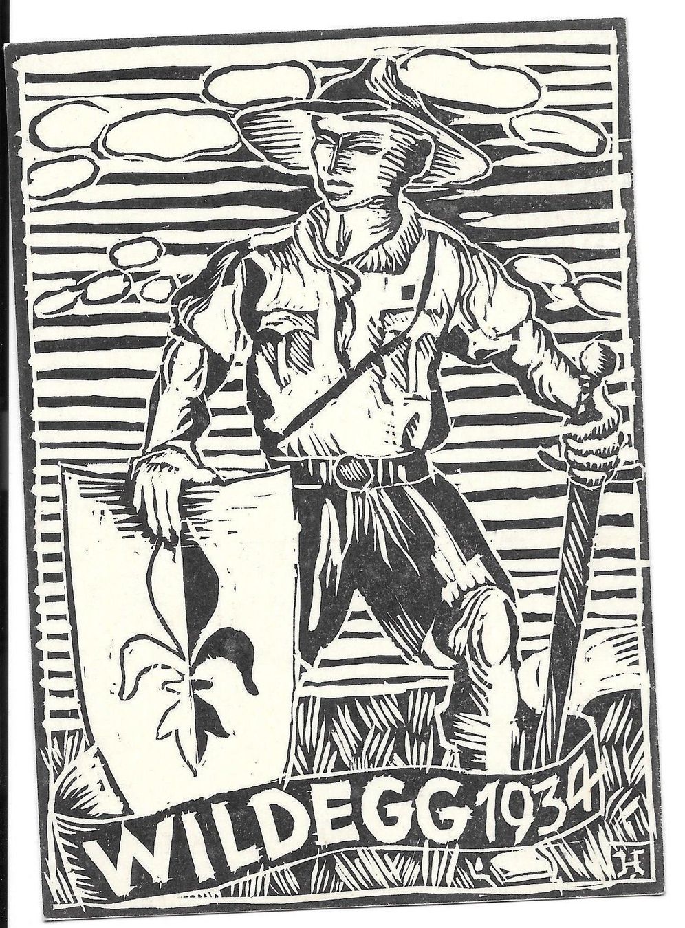 Cartoline postali: Wildegg Pfadfinder 1934 – Usato da Olten venduto da clotaldi