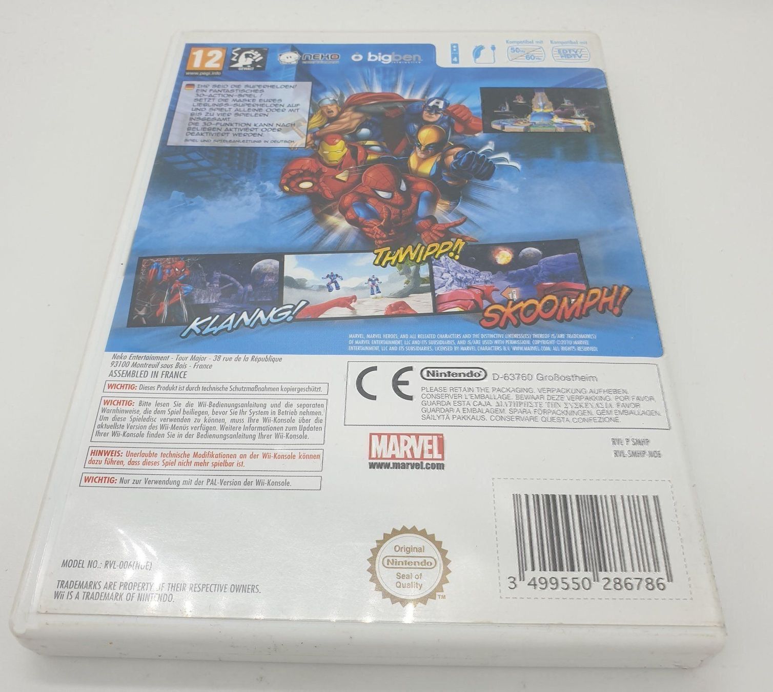 Nintendo Giochi: Marvel Super Heroes 3D  Wii – Usato da Genève venduto da Cardtreasure 2