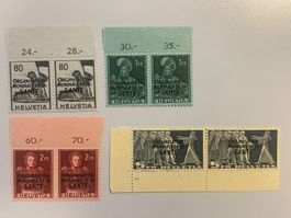 1948-1950,  ZNr. OMS 17,19,22,24 postfrisch