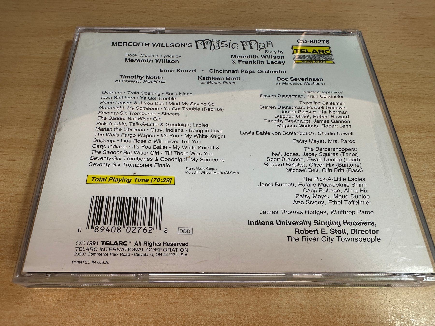 CD: H1 Meredith Willson Erich Kunzel Meredith Willson's The Musi – Usato da Rikon im Tösstal venduto da Alpenmutz 1