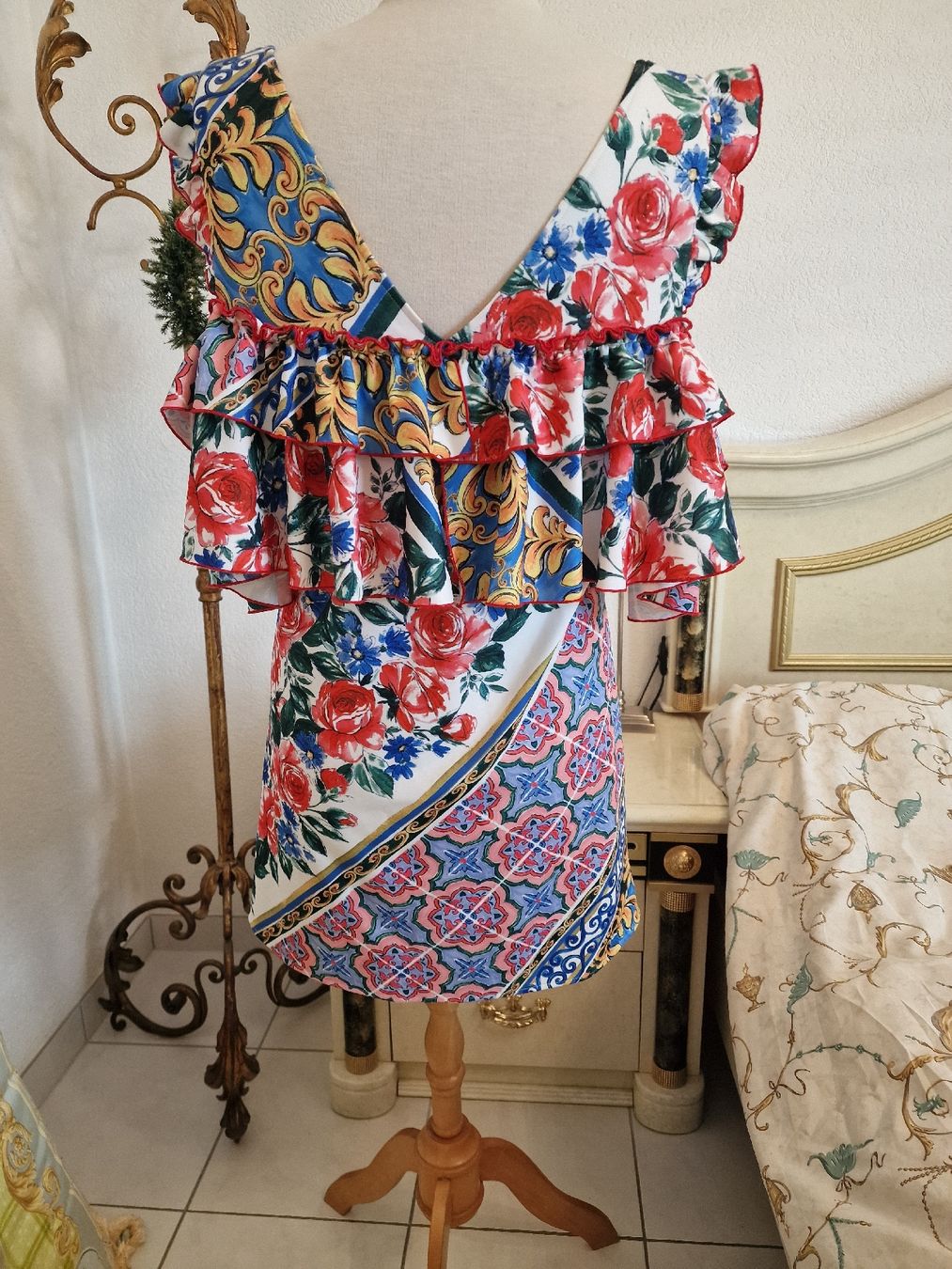 Robes: Sommer Kleid Stretch Polyester Gr.44-46 – Neuf (Voir description) à Oberglatt ZH par Alischa1 2