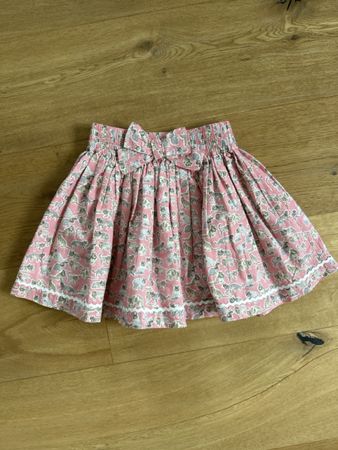 Jupe rose imprimé chats en cotton taille 6-7 ans  