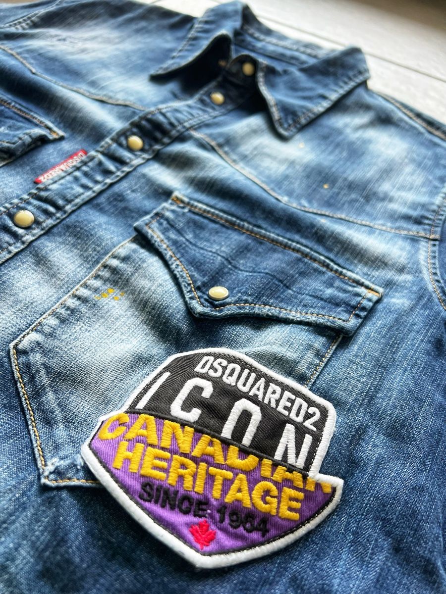 Dsquared2 Chemises: Dsquared2 camicia patch jeans uomo – D'occasion à Mendrisio par fly_9wzx
