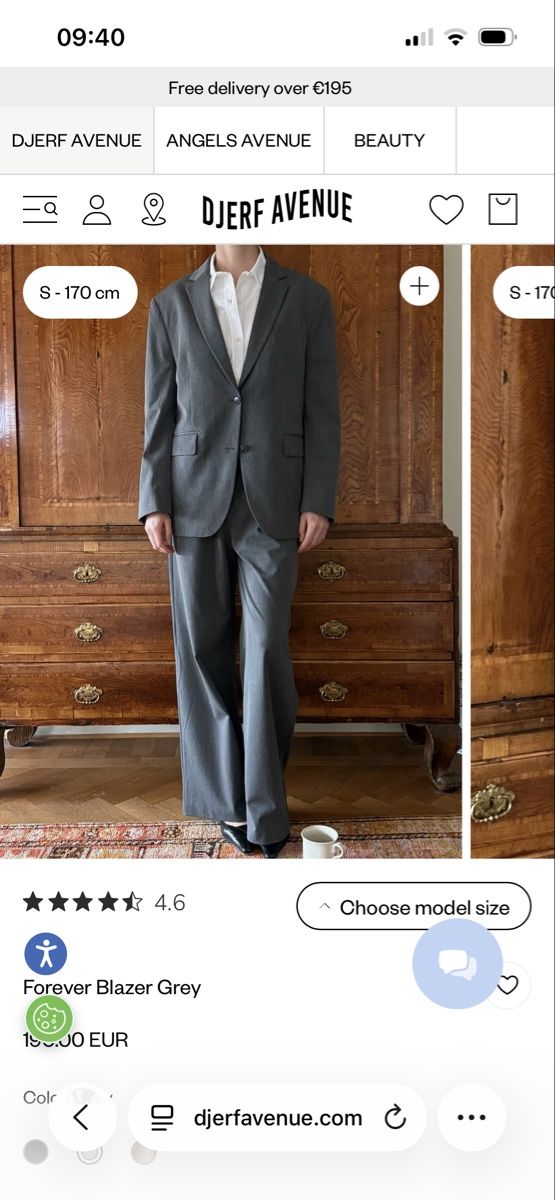 Djerf Avenue Giacche: Djerf avenue forever blazer grey – Usato da zürich venduto da schmid1234 2