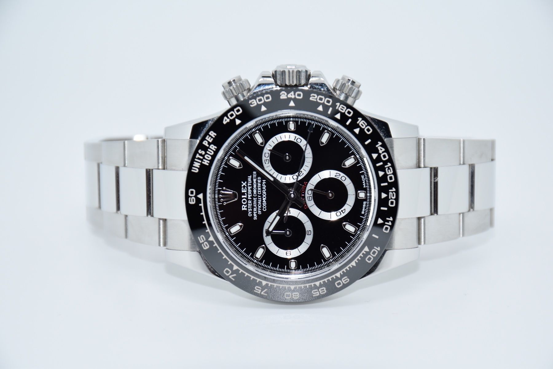 Rolex Uhren: Rolex Daytona Schwarz Ref. 116500LN, Full-Set, 1. Hand – Gebraucht aus Zug von eMDi_Collection