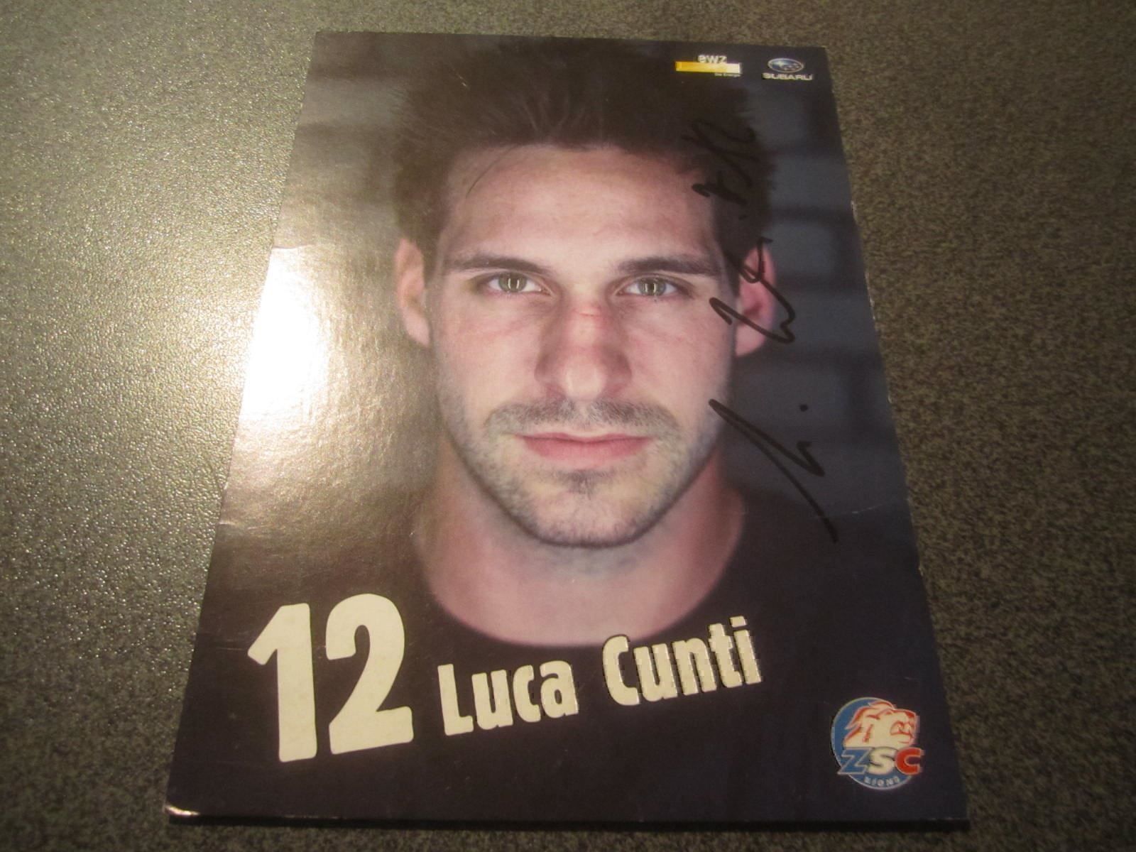 Autografi: ZSC Autogrammkarte 12 Luca Cunti 2012/13 – Usato da Zürich venduto da Motzkuh