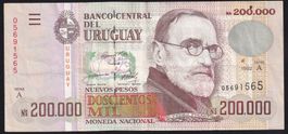 Uruguay 200'000 Pesos 1992