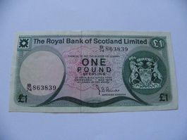 Royal Bank of Scotland 1 Pfund 1979, (P336a) VF+