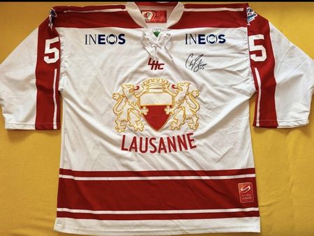 Lausanne HC Vintage Game Issued Trikot Jersey Winter Classic