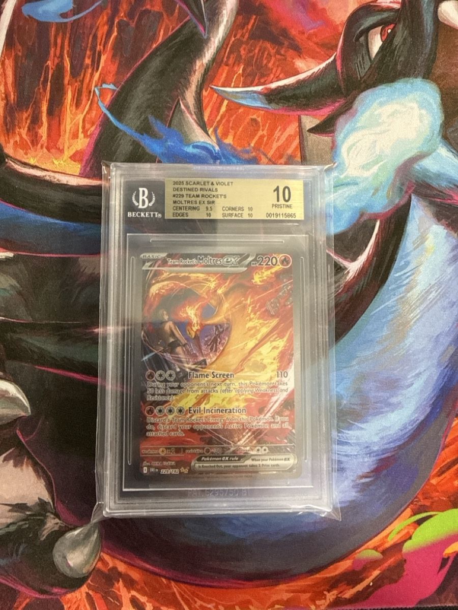 Pokémon Carte collezionabili: Pokemon Team Rocket's Moltres EX SIR BGS 10 Pristine! – Nuovo (secondo la descrizione) da Liestal venduto da Bryan28 1