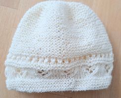 Handgestrickte Baby-Mütze - 3/9 Monate