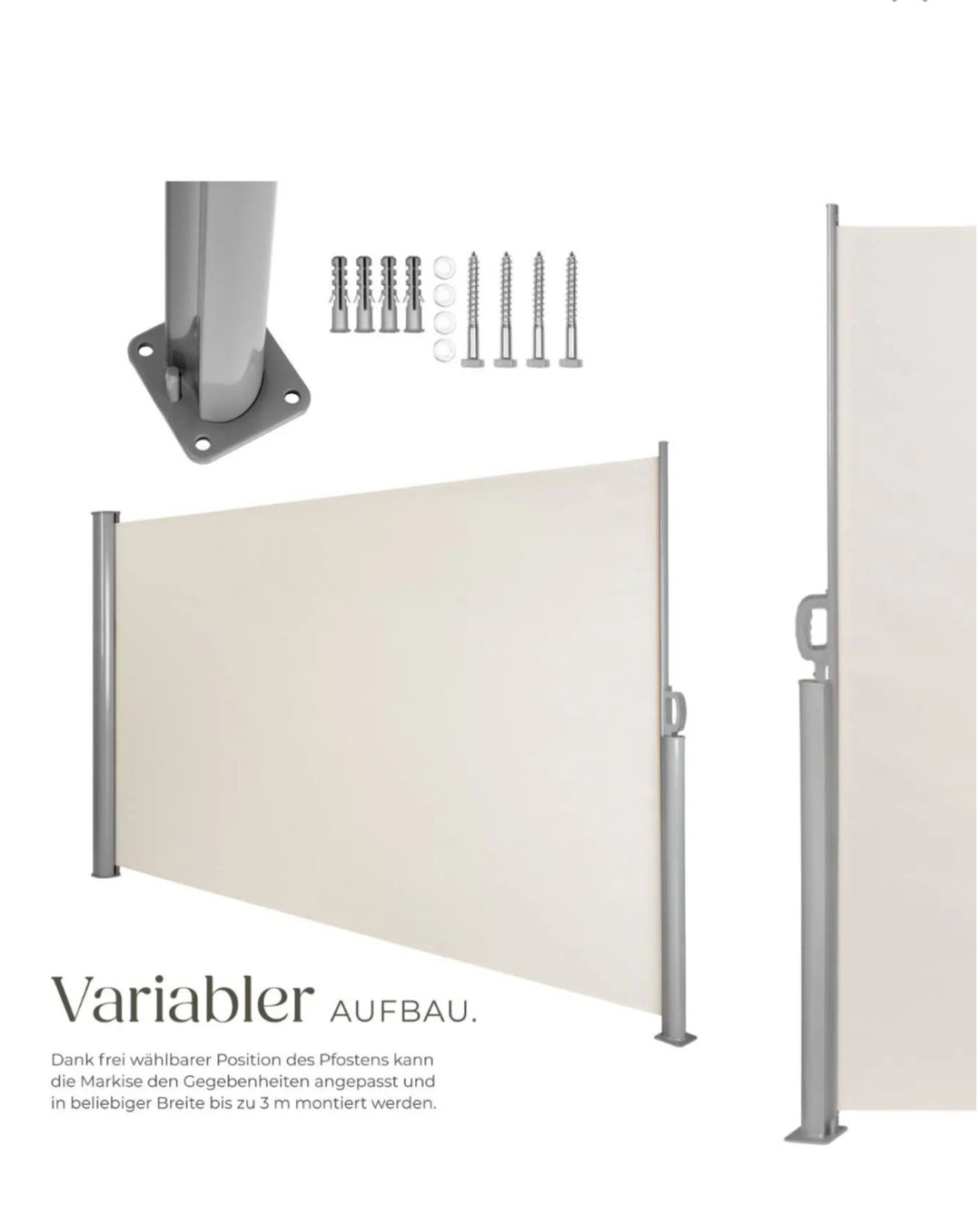Tende da sole: Seitenmarkise 200x300cm beige – Nuovo e nell'imballaggio originale da Neuheim venduto da K6699 2