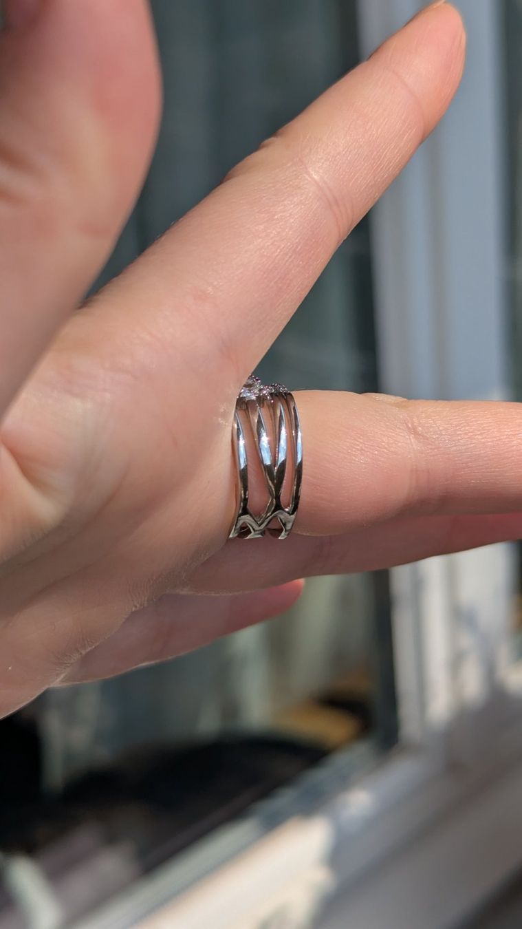 Anelli: Ring nameless wie Hyperbola Swarowski – Usato da Zürich venduto da oschance 4