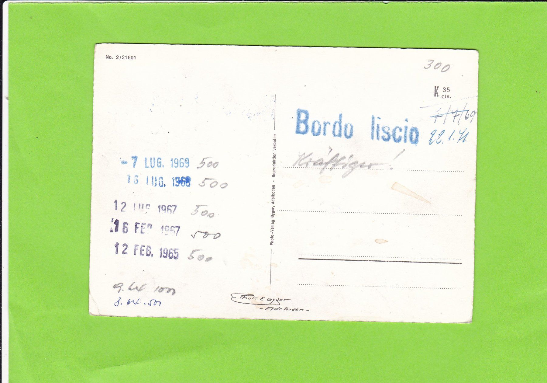 Cartoline postali: Spiez am Thunersee – Usato da St. Peterzell venduto da neckertal 1