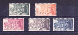 Spanien 1952, Flugpost -Serie, postfrisch
