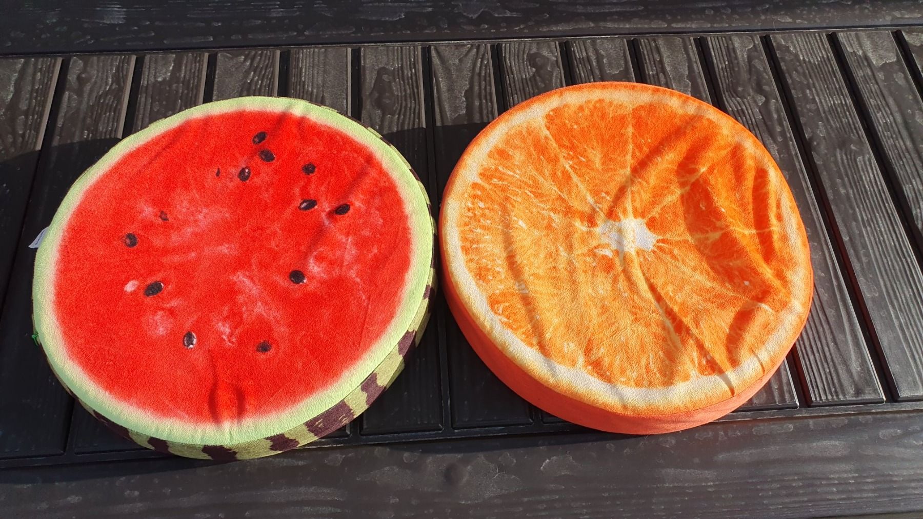 Kissen: Kissen als Orange und Melone – Gebraucht aus Bitsch von cka_6hff 1