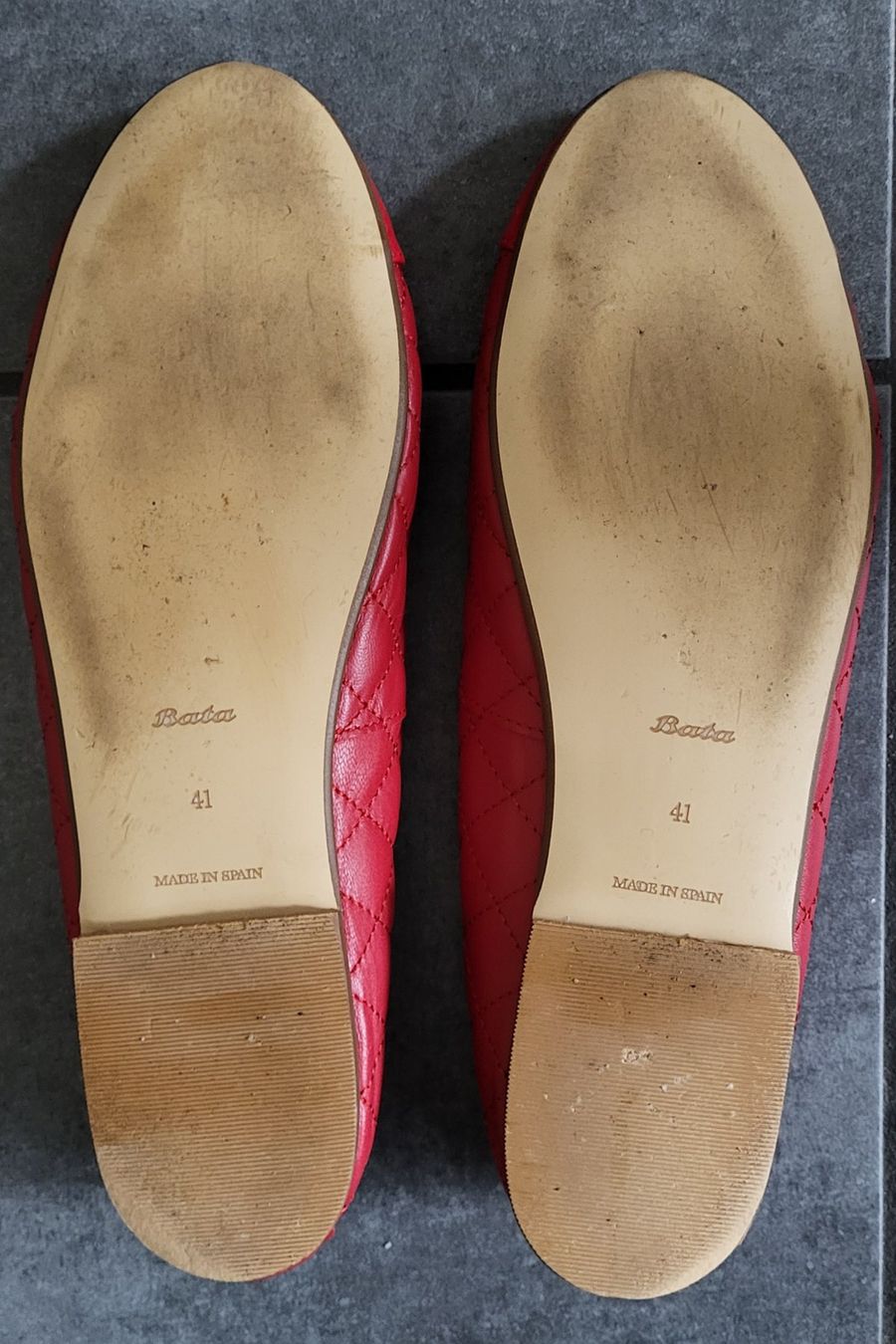 Damenschuhe: Damen Ballerinas aus Leder, rot – Gebraucht aus Basel von jma_vh95 3