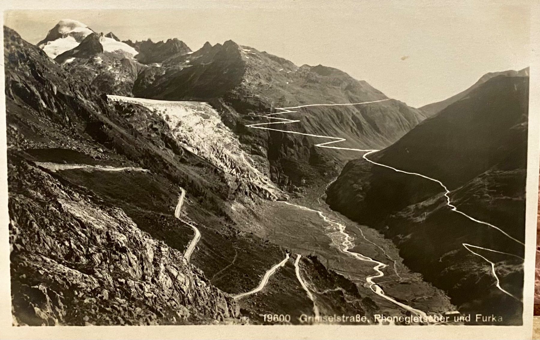Cartes postales: GRIMSELSTRASSE - Rhonegletscher & Furka - Passstrasse – D'occasion à Root par ENGLAND-TREASURES 1