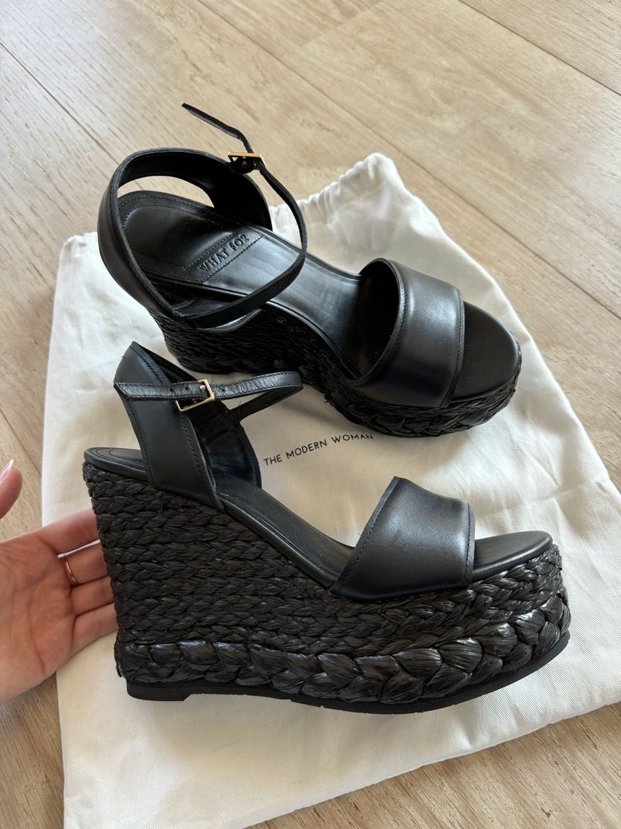 Scarpe da donna: Sandales compensées WHAT FOR noires taille 38 – Nuovo e nell'imballaggio originale da Pully venduto da els_gbk2 4