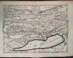 Neuchâtel Kupferstichkarte von Le Rouge 1759