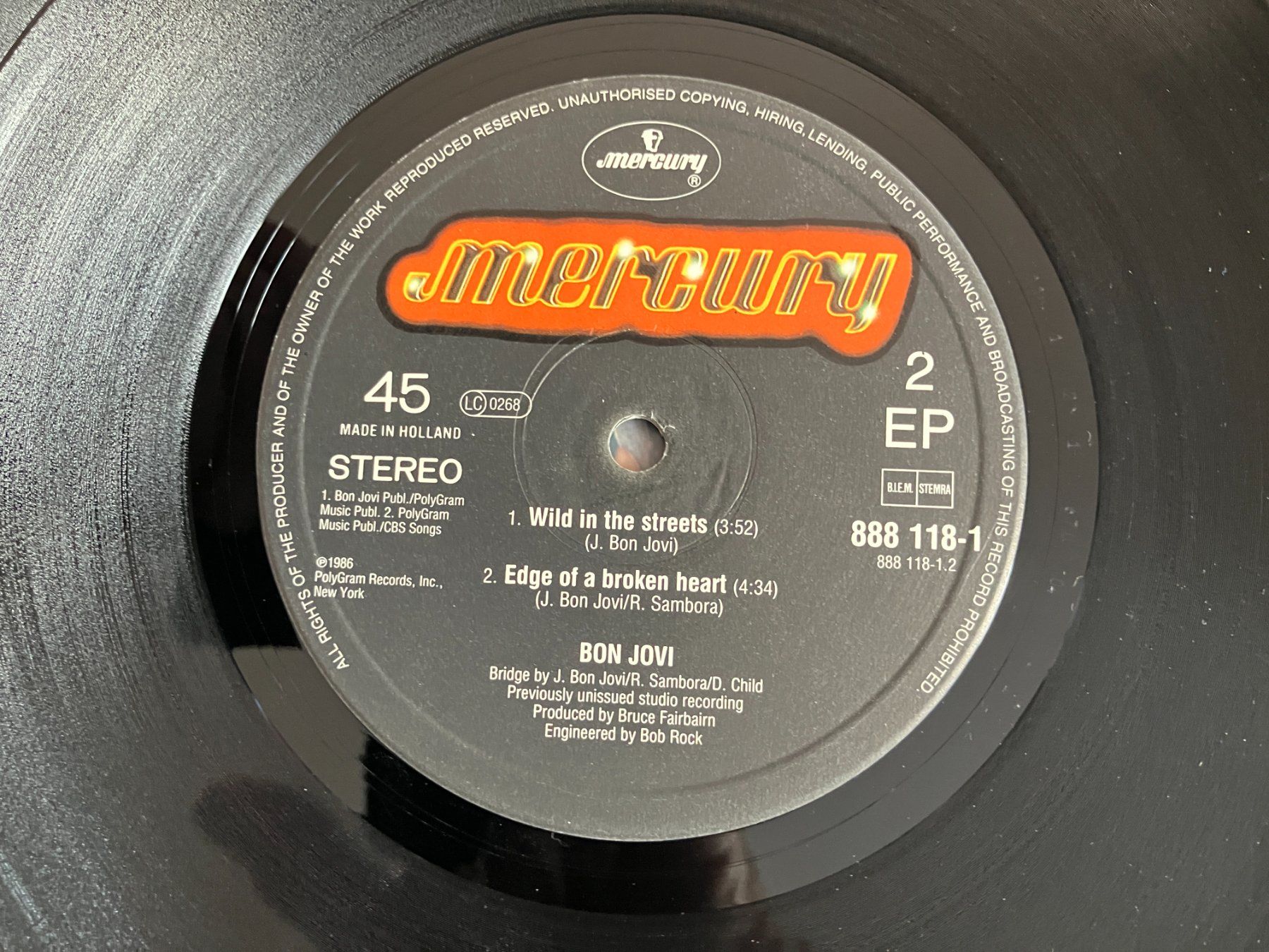 Dischi in vinile: Bon Jovi – Usato da Aarwangen venduto da Jukebox3 8