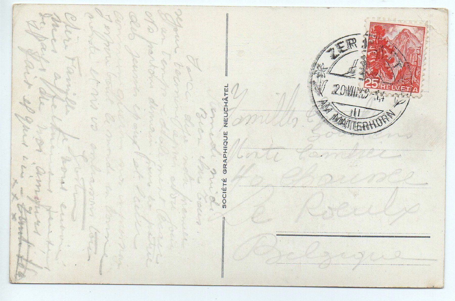 Cartoline postali: ZERMATT Schwarzsee – Usato da Jona venduto da philajona 1