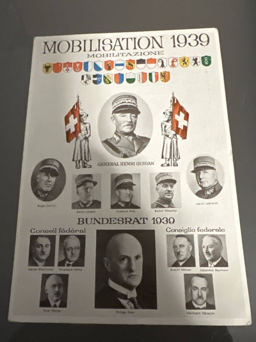 Ansichtskarten: Guisan mobilisation 1939 – Gebraucht aus Morbio Inferiore von Ecod