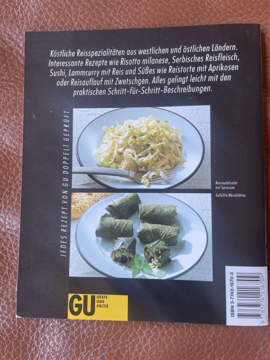 Libri: Kochbuch Reisspezialitäten – Usato da Freidorf TG venduto da ibipatria 1
