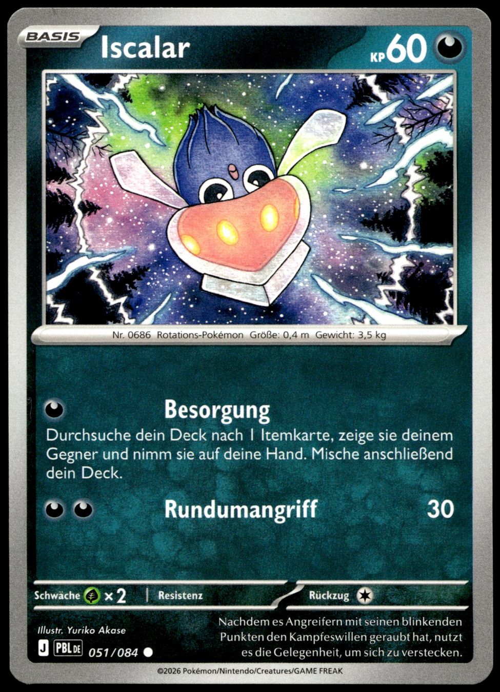 Pokémon Carte collezionabili: Iscalar (PBL DE 051/084) – Usato da Affoltern am Albis venduto da Chiesa_5