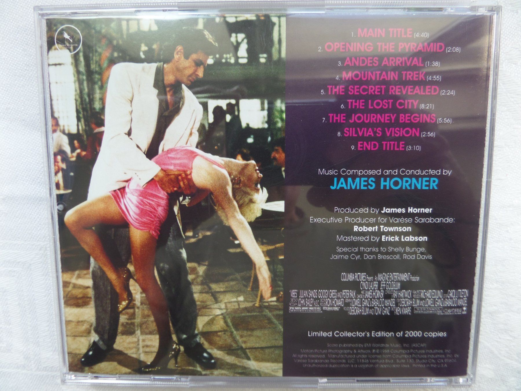 CD: James Horner - Vibes -Limited Edition – Usato da Genève venduto da CDLPBookS 1