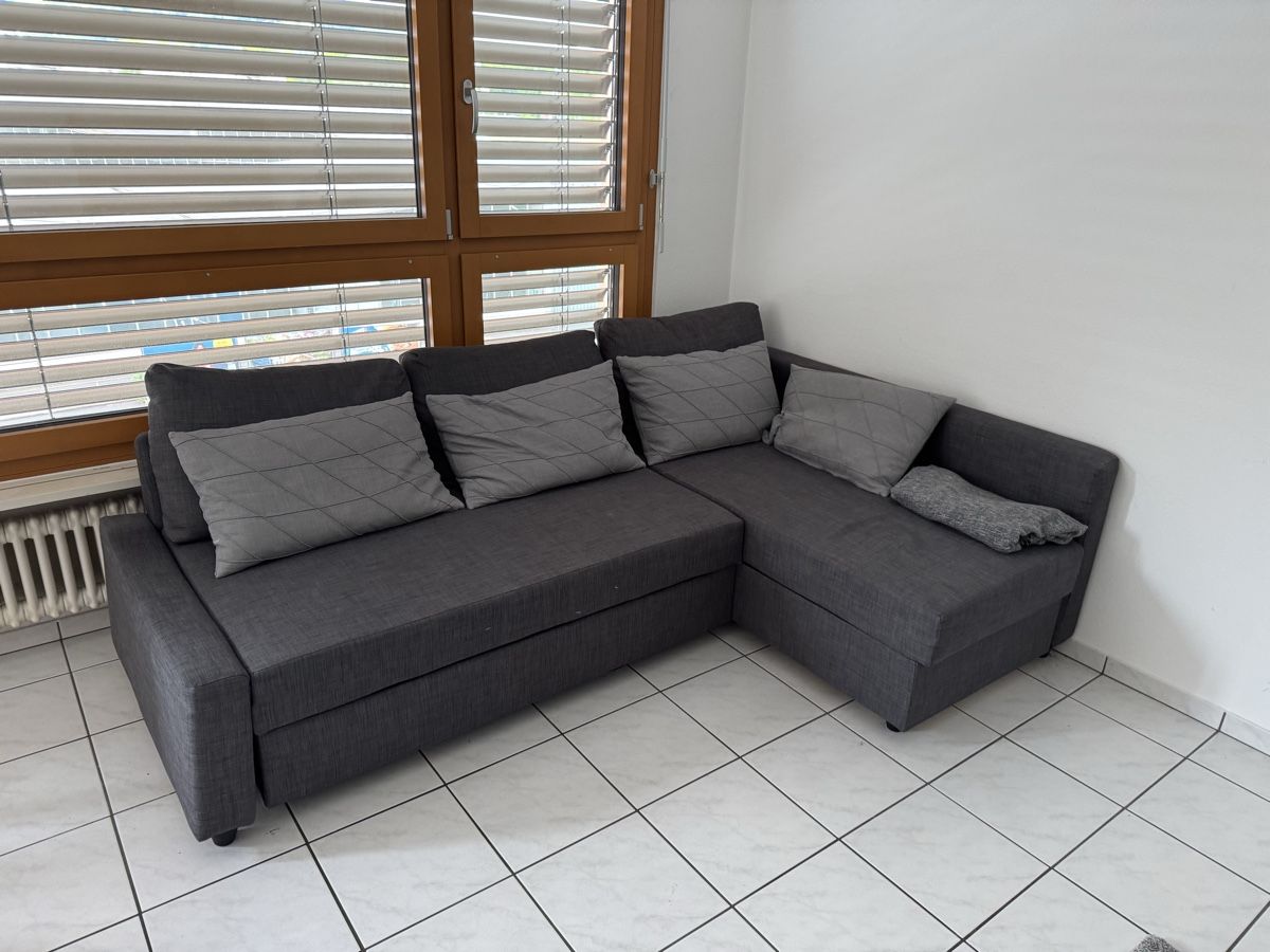 Divani: Ecksofa mit Bettfunktion, grau, Top Zust – Usato da Luzern venduto da nares04