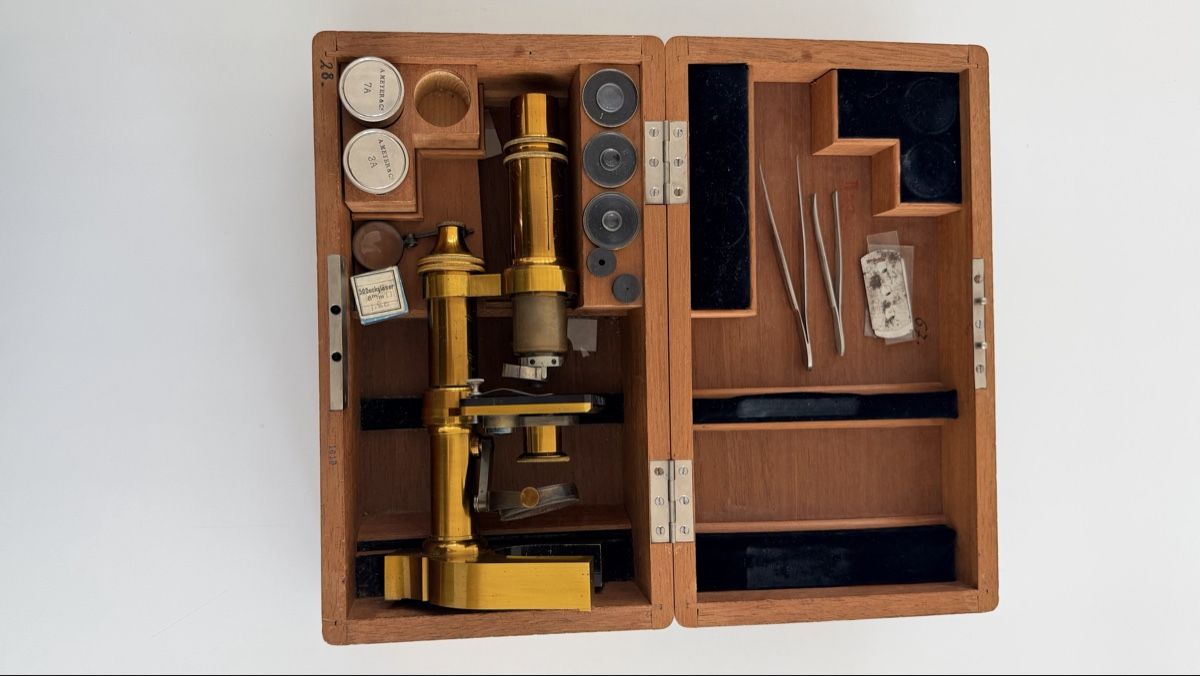 Microscopi: MICROSCOPE MARQUÉ A. MEYER & CO, ENGE-ZÜRICH – Usato da Biel/Bienne venduto da pvintage