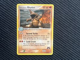 Pokemon Rhydon non Holo EX Team Aqua Team Magma