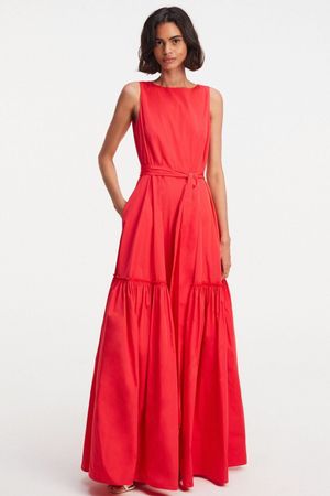 Purification Garcia Spanish designer dress in Coral S