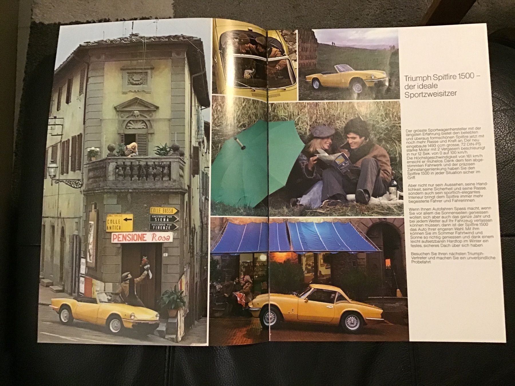 Triumph Documenti: Triumph Spitfire 1500 Mai 1975 – Usato da Scherzingen venduto da Starseller62 1
