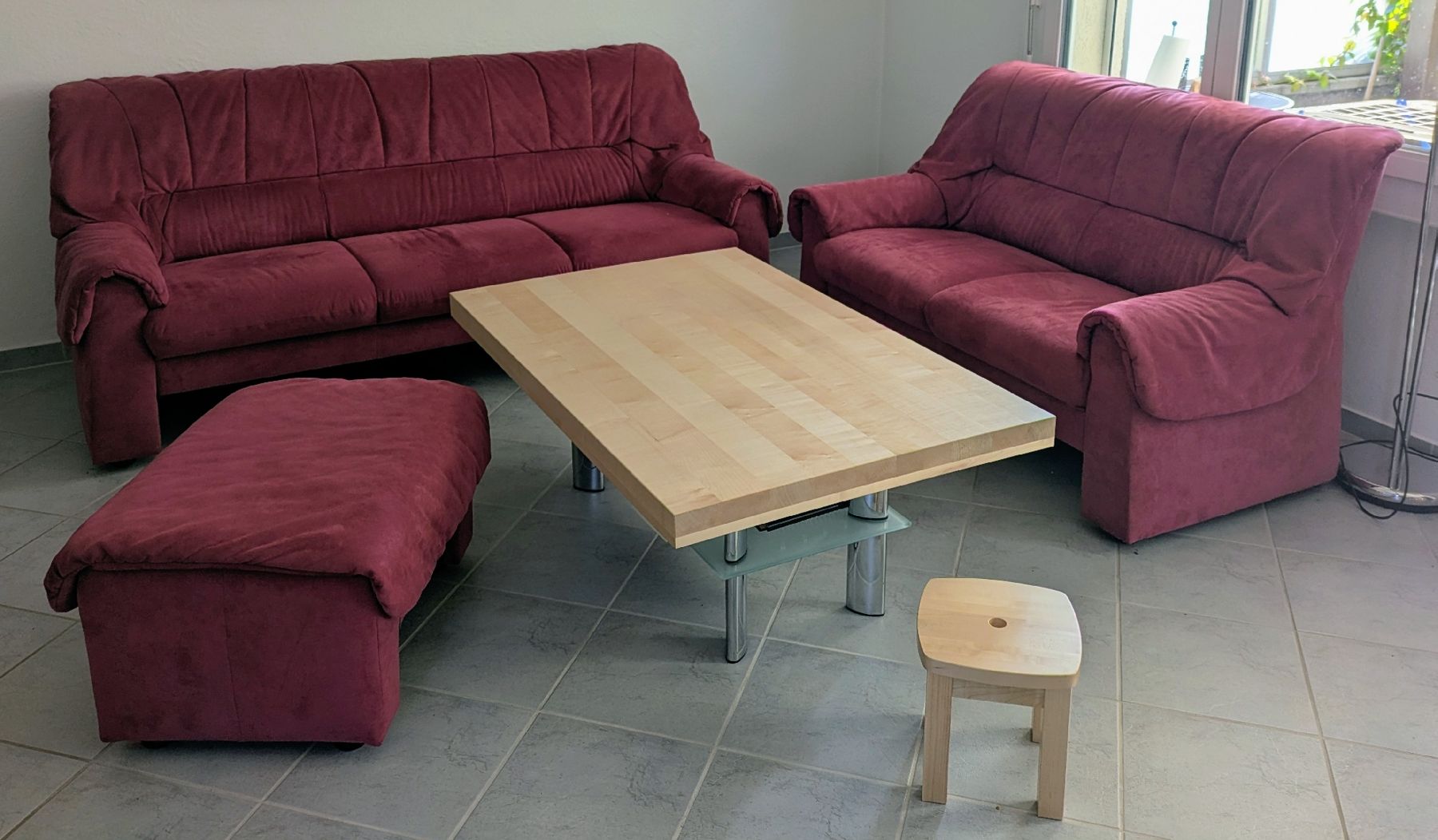 Tavoli: Salontisch, schweizer Ahornholz & Glas – Usato da Rüti ZH venduto da sunmove