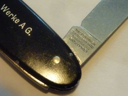 Sackmesser Werbe Messer VICTORINOX S.&W.W. AG Luzern