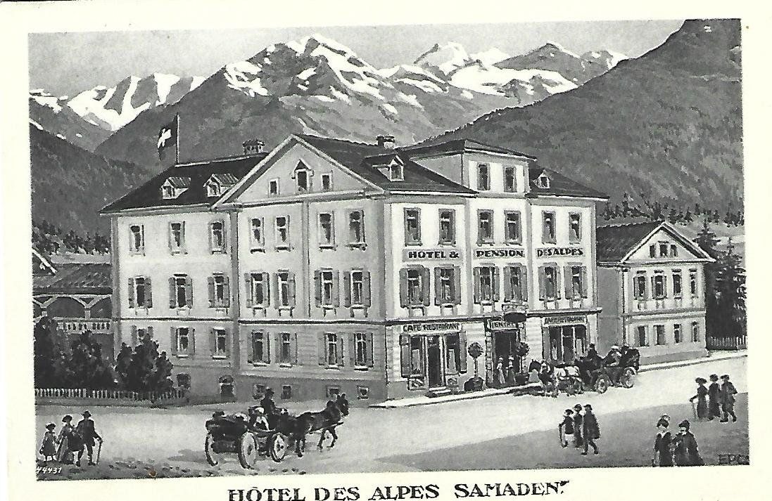 Ansichtskarten: Hotel des Alpes Samaden – Gebraucht aus Wetzikon ZH von Brulu100