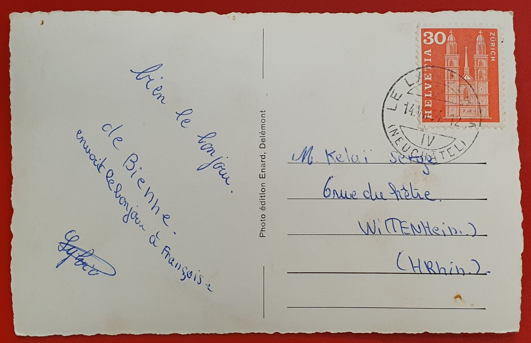Cartoline postali: Camping Le Landeron NE 1964 – Usato da Kreuzlingen venduto da Rschweiz1 1