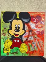 Mickey Mouse Kunst, handgemalt, Pop Art Style, Leinwand