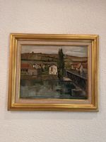 Tableau peinture Benjamin  Vautier 1953 Geneve