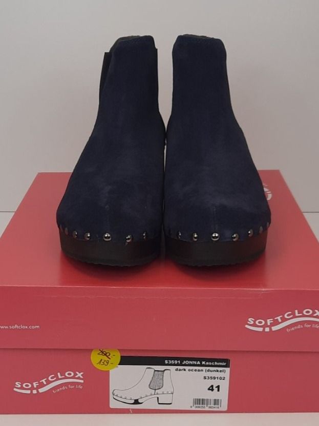 Softclox Damenschuhe: SOFTCLOX JONNA Kaschmir dark ocean Stiefelette Gr. 41 – Neu und originalverpackt aus Seuzach von VT-Collections1 8