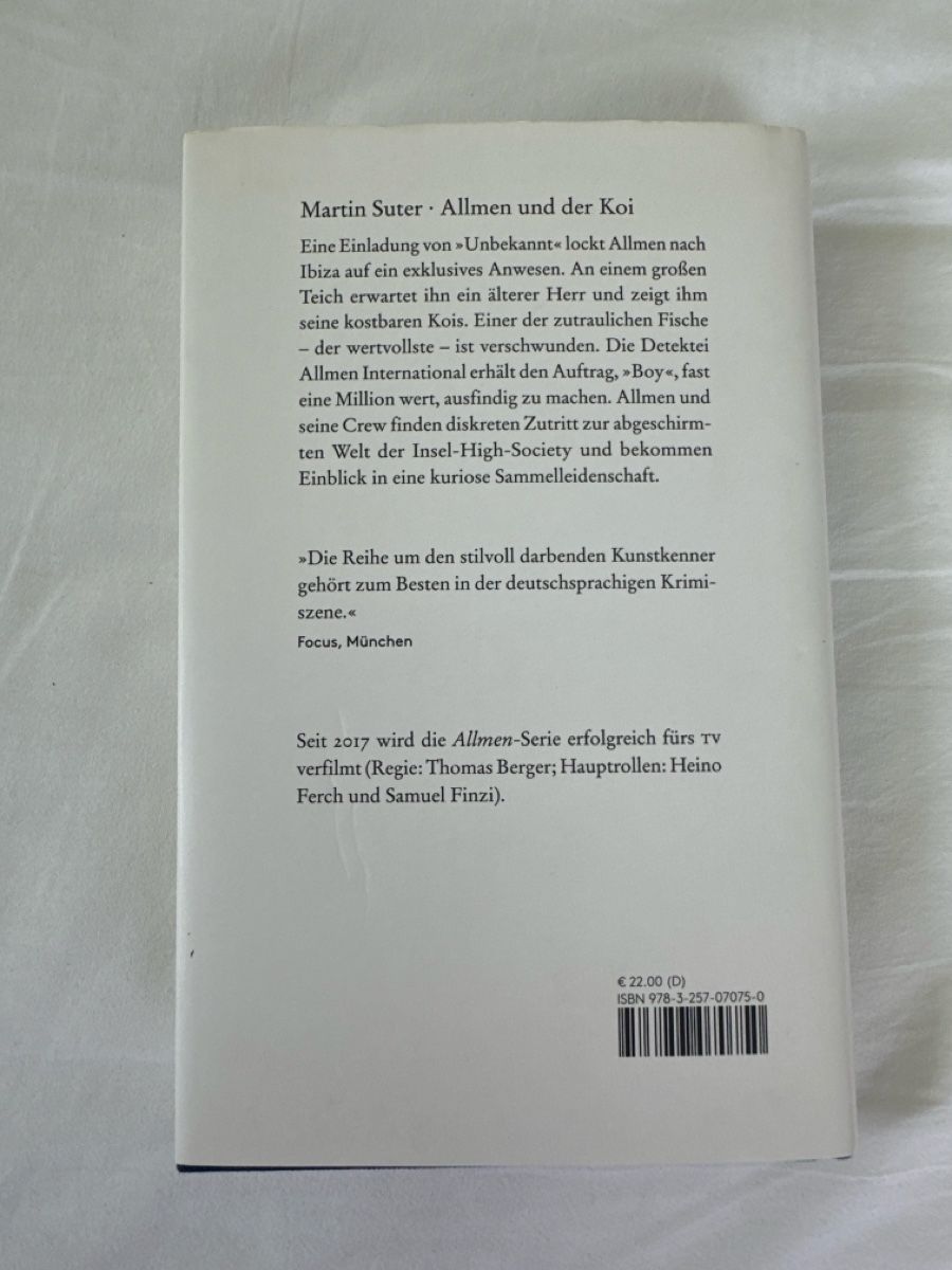 Libri: Allmen und der Koi - Martin Suter – Usato da Giswil venduto da fabr.b 1