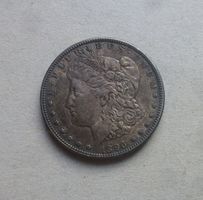 USA ++ 1 Dollar 1896 Philadelphia, schöne Patina