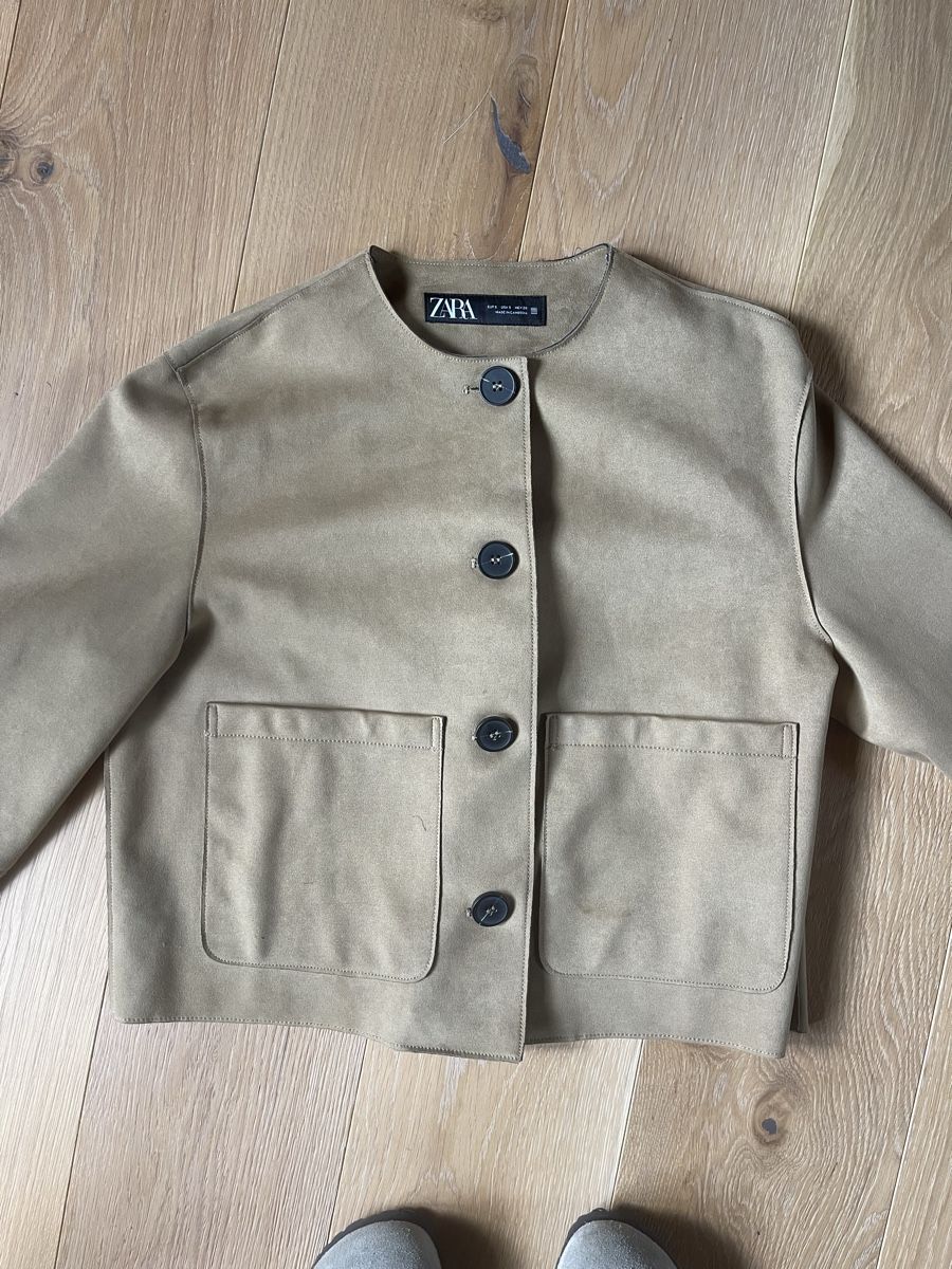 Zara Giacche: Beige Jacke in Wildlederoptik Size S – Nuovo (secondo la descrizione) da Hugelshofen venduto da _riirii13 3